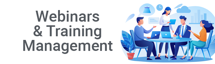 Webinars and Training Management